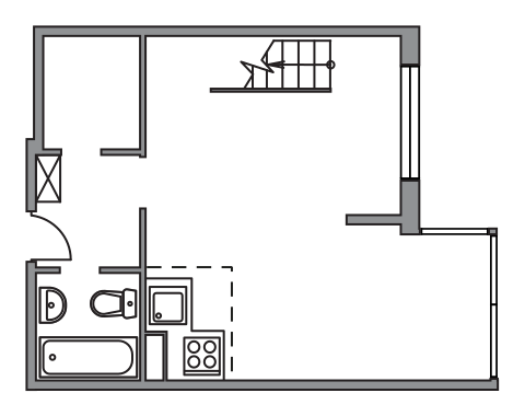 Студия 49.7 м²