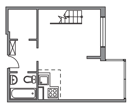 Студия 49.4 м²